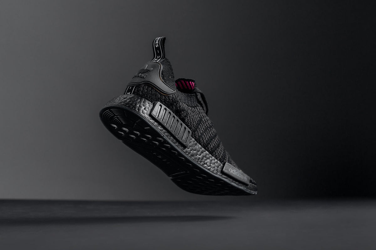 Adidas NMD_R1 STLT Primeknit "Utility Black/Soft Pink" Available Now