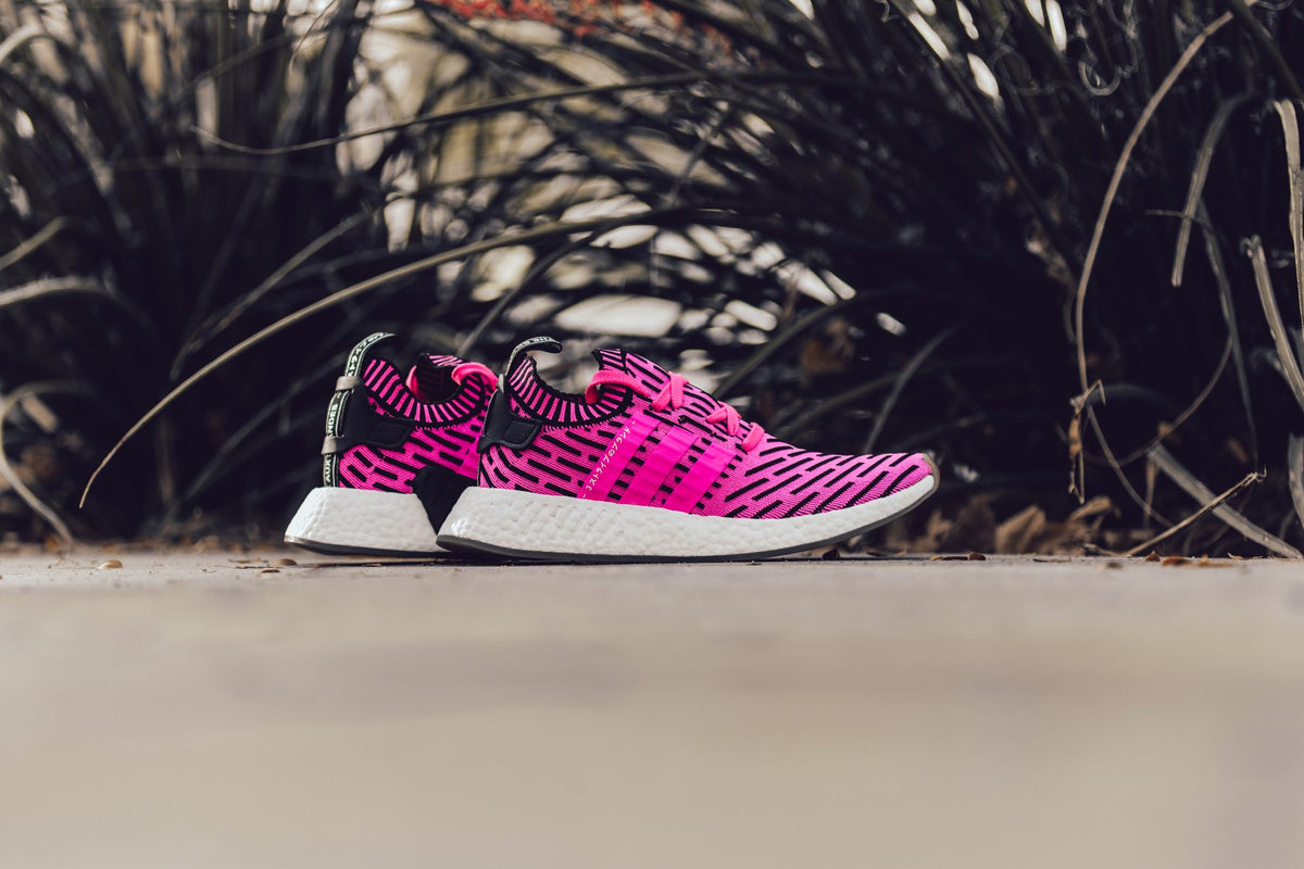 Adidas Originals NMD_R2 Primeknit in Pink/Black Available Now