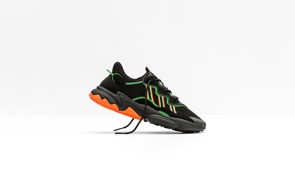 Adidas Originals Ozweego "Core Black/Solar Green" Available Now
