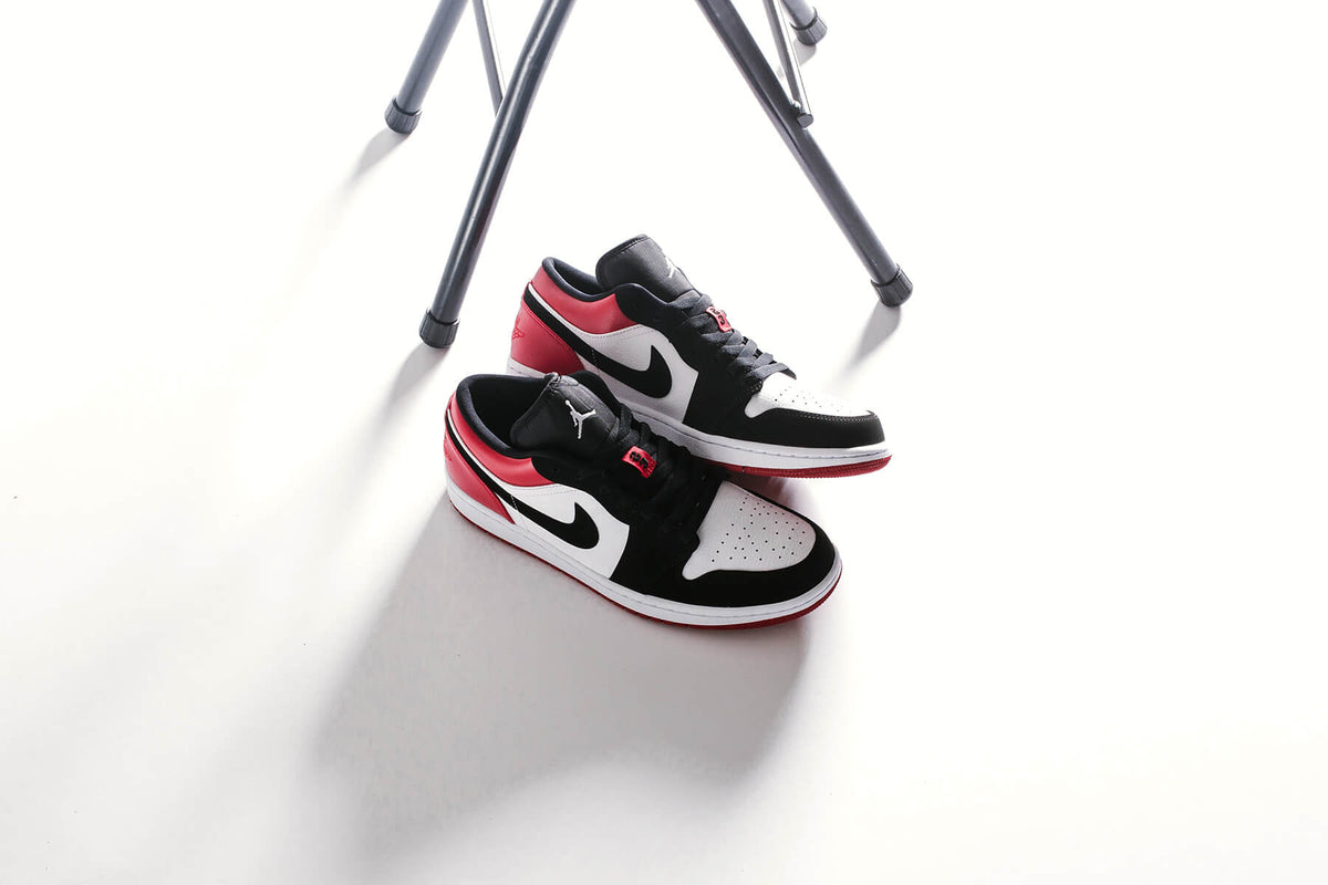 Air Jordan 1 Low "White/Black/Gym Red" Available Now