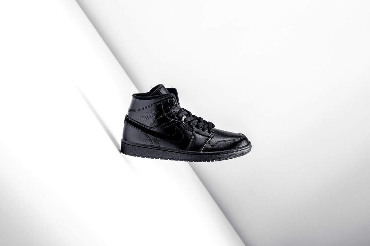 Air Jordan 1 Mid "Black/Black/Black" Available Now