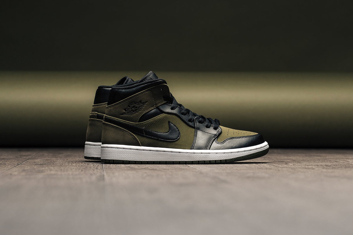 Air Jordan 1 Mid "Olive Canvas" Available Now
