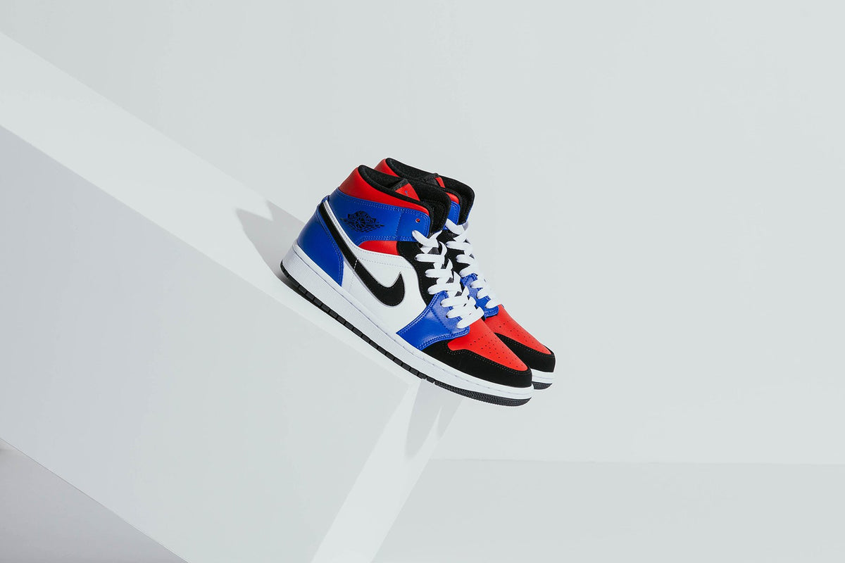 Air Jordan 1 Mid "White/Black/Hyper Royal" Available Now