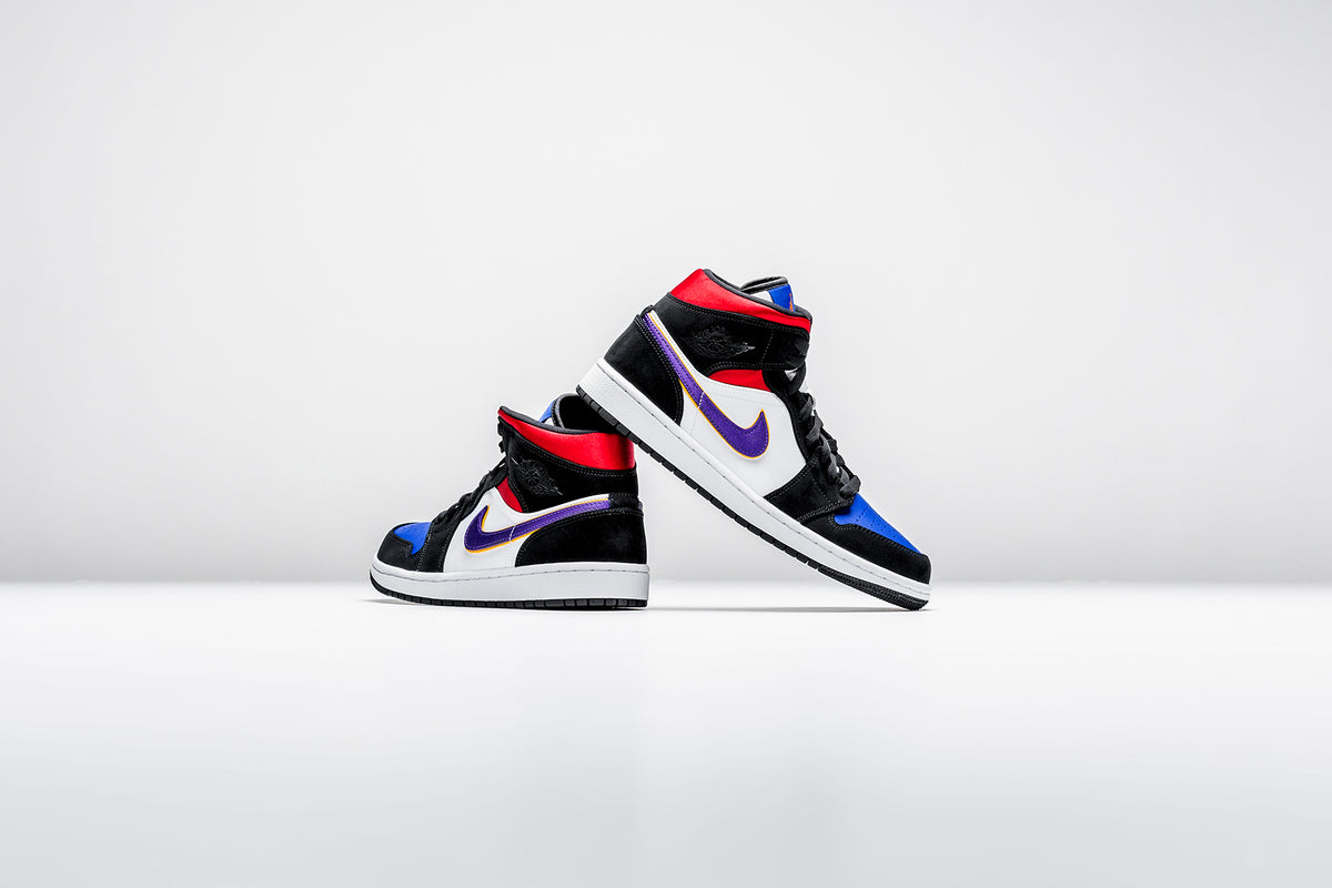 Air Jordan 1 Mid SE "Black/Field Purple/White" Available Now