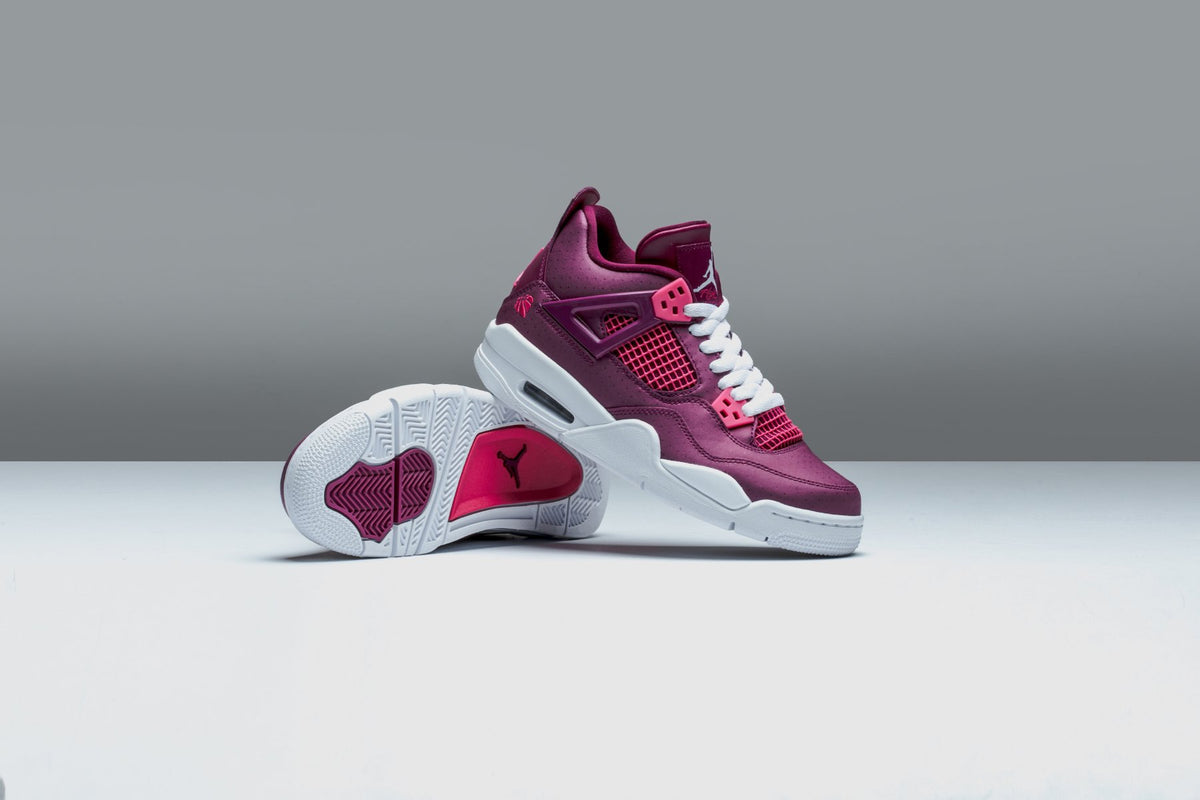 Air Jordan 4 Retro (GS) "True Berry/Rush Pink/White" Available Now