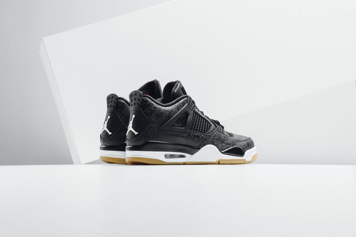 Air Jordan Retro 4 'Laser' SE  "Black/White-Gum Light Brown" Coming Soon