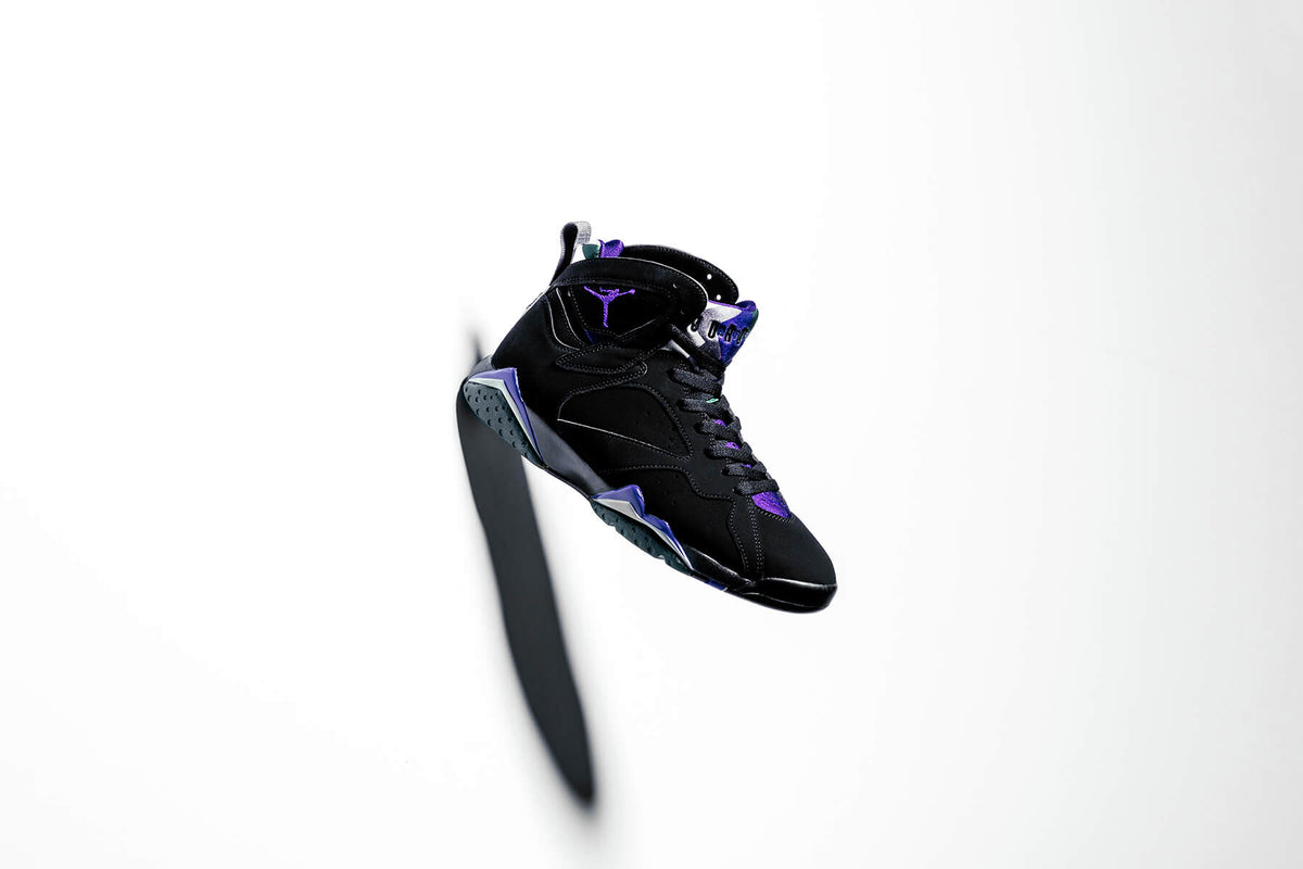 Air Jordan VII Retro 'Ray Allen' "Black/Field Purple/Dark Steel Grey" Coming Soon