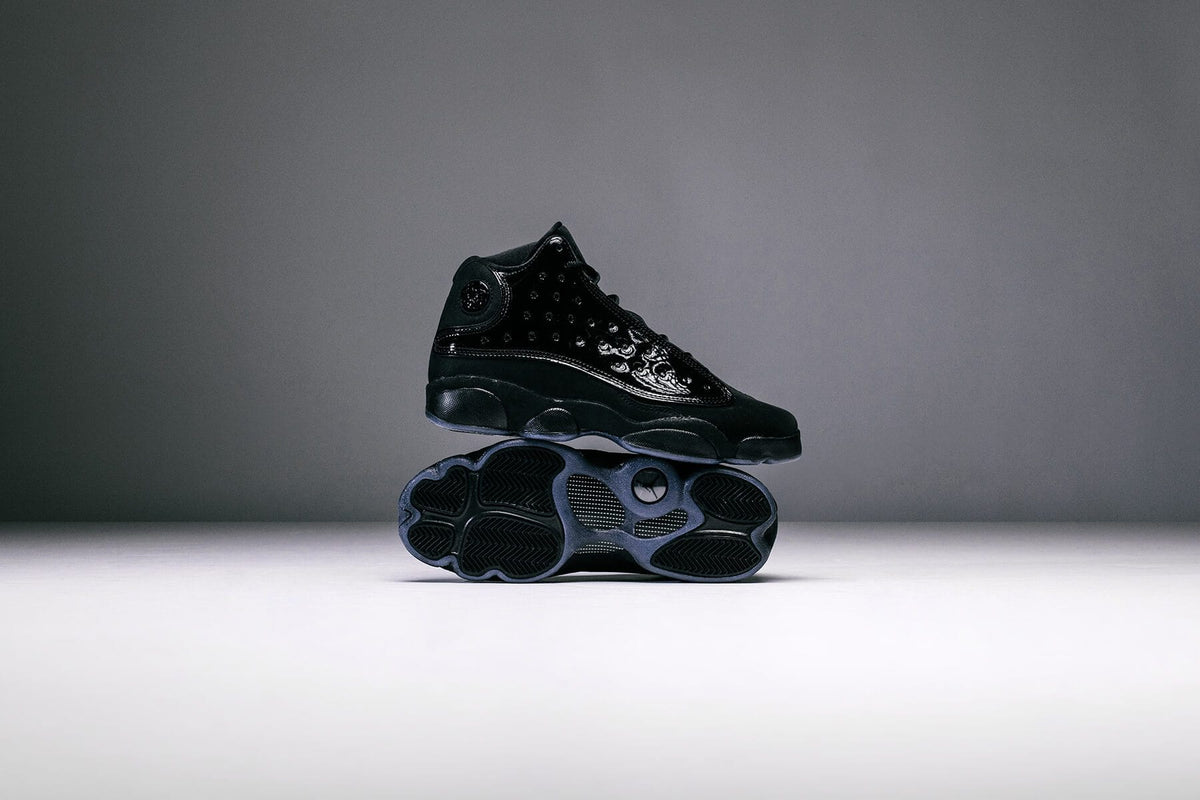 Air Jordan Youth Retro 13 'Cap and Gown' "Black/Black" Coming Soon