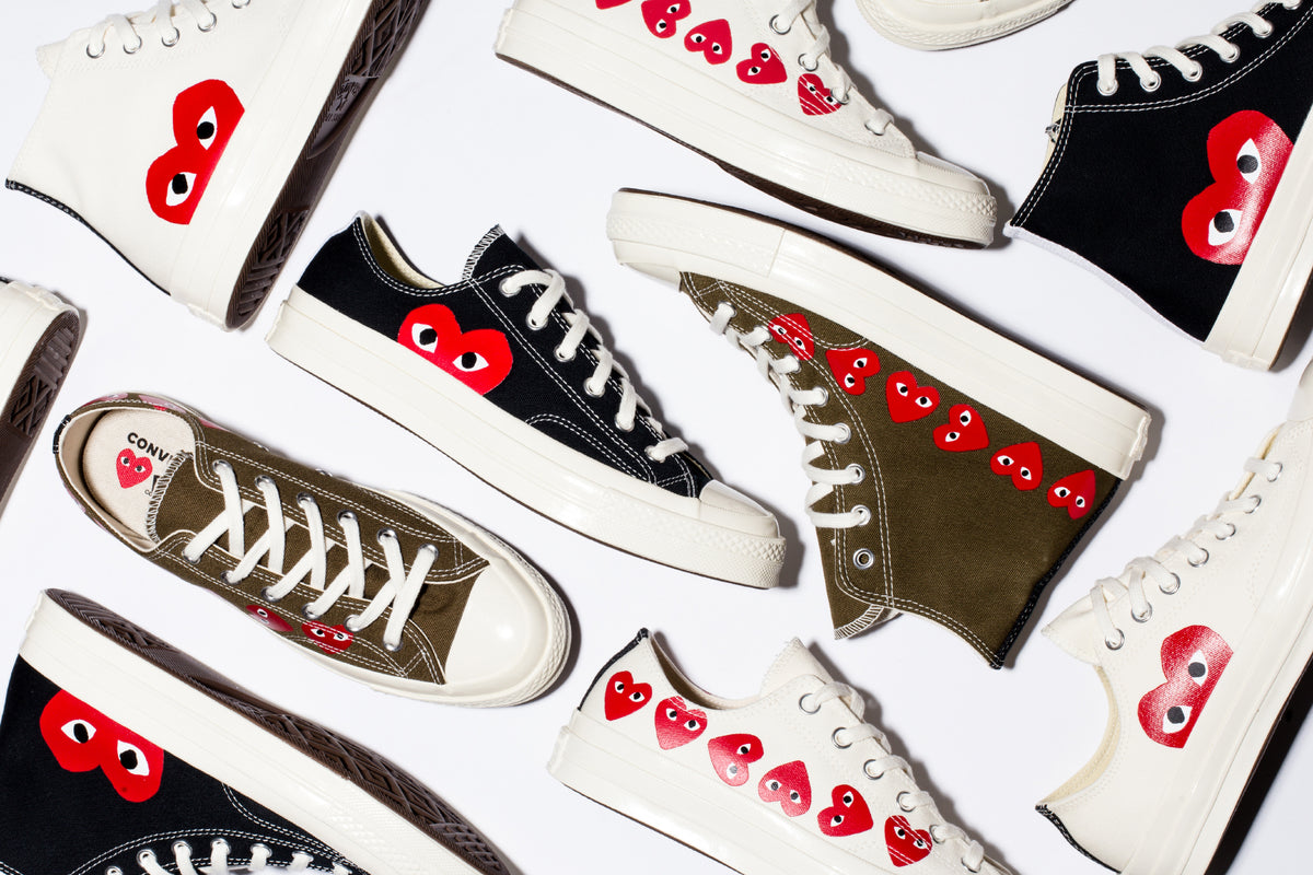 Converse x Comme des Garcons PLAY All Star Chuck 70 Restock Now Available at Feature