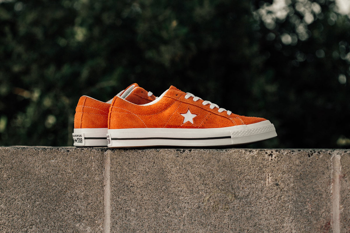 Converse One Star Low "Bold Mandarin/White" Available Now