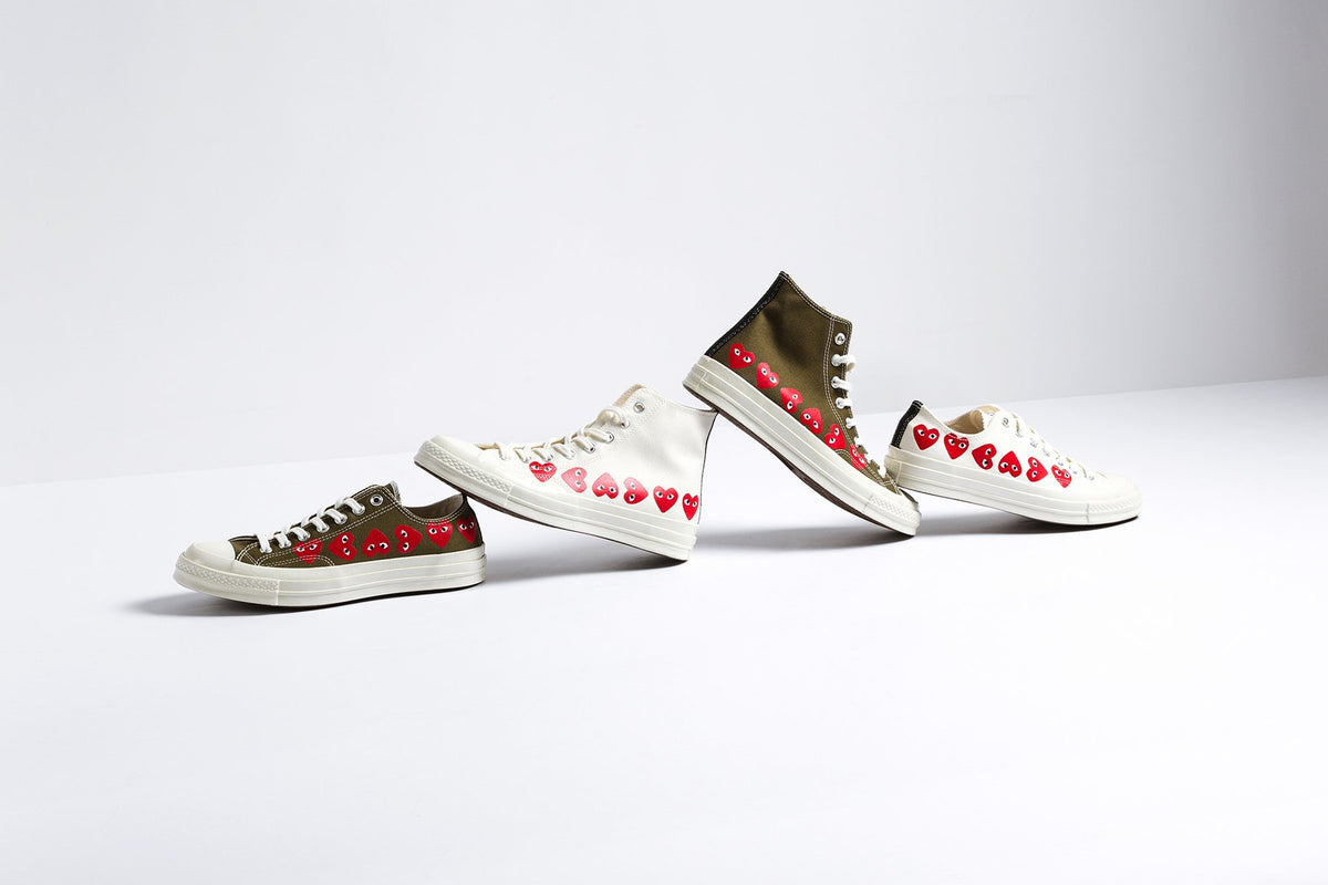 Converse x Comme Des Garcons PLAY All Star Chuck Collection Available Now