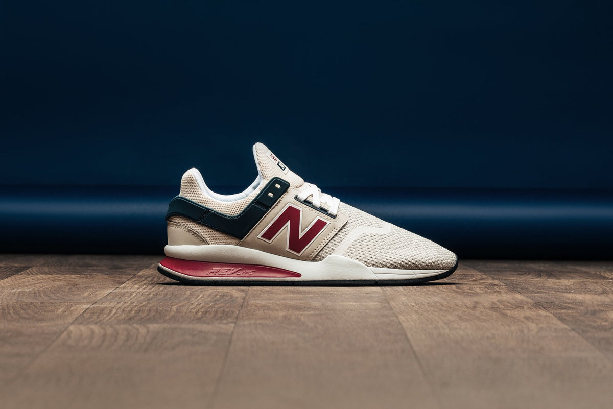 New Balance 247 Mesh "Grey Morn/Team Red" Available Now