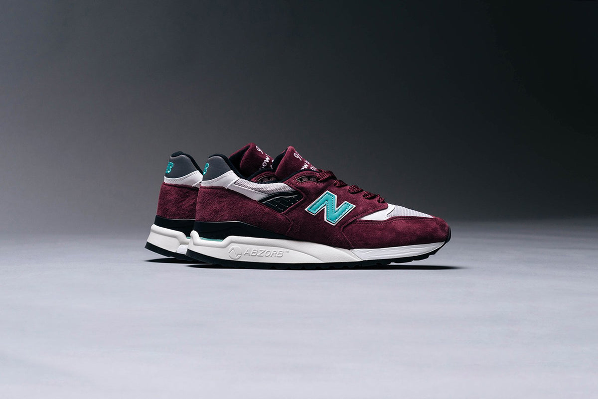 New Balance 998 "Burgundy/White" Available Now