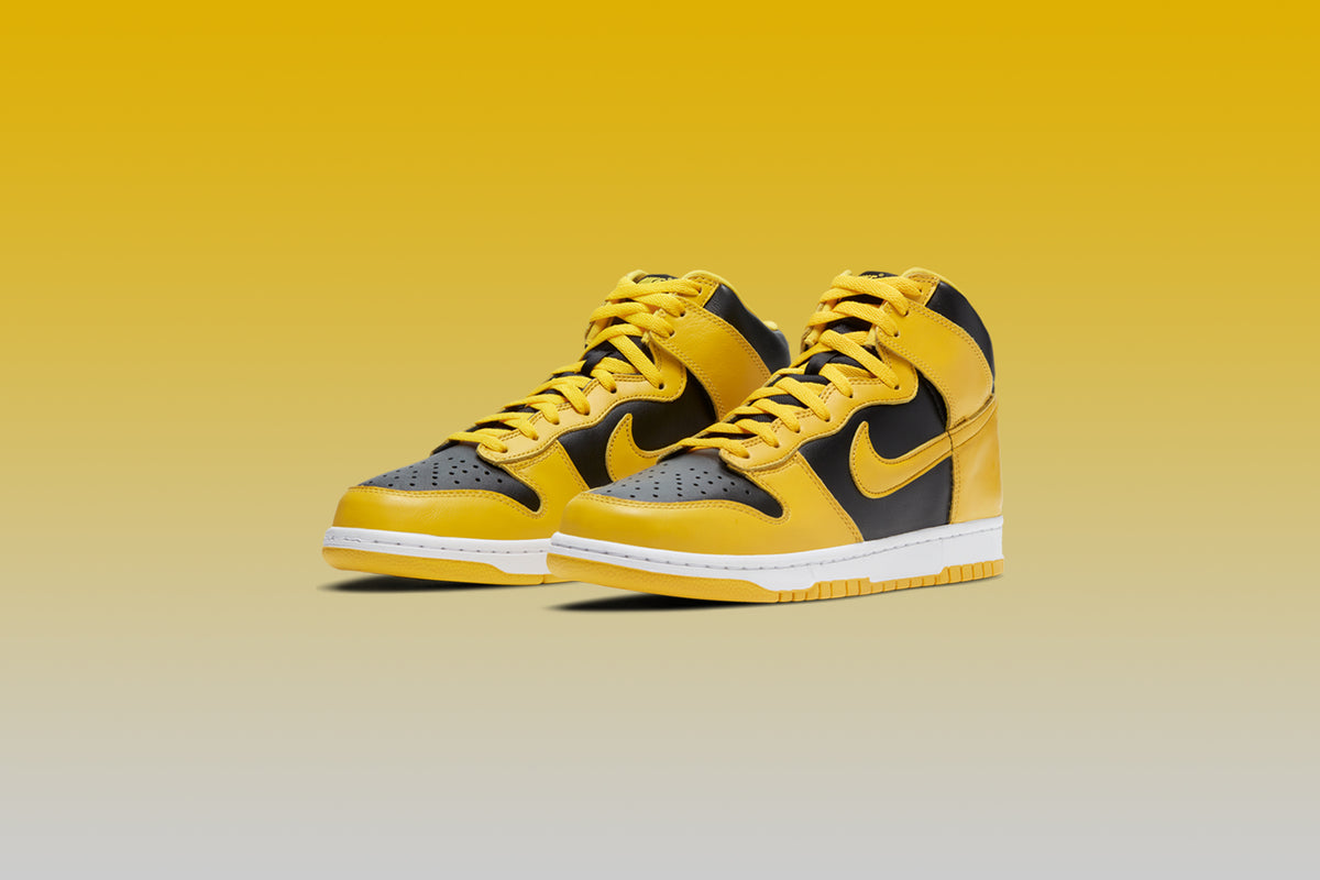 Celebrating 35 Years of Dunk History, the Nike Dunk High ‘Varsity Maize’ release Wednesday, December 9th