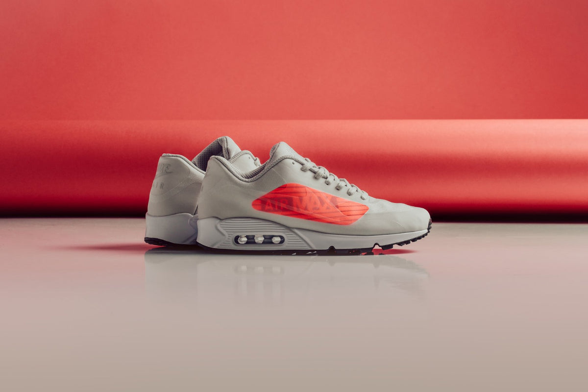 Nike Air Max 90 NS GPX In Natural Grey/Bright Crimson Coming Soon