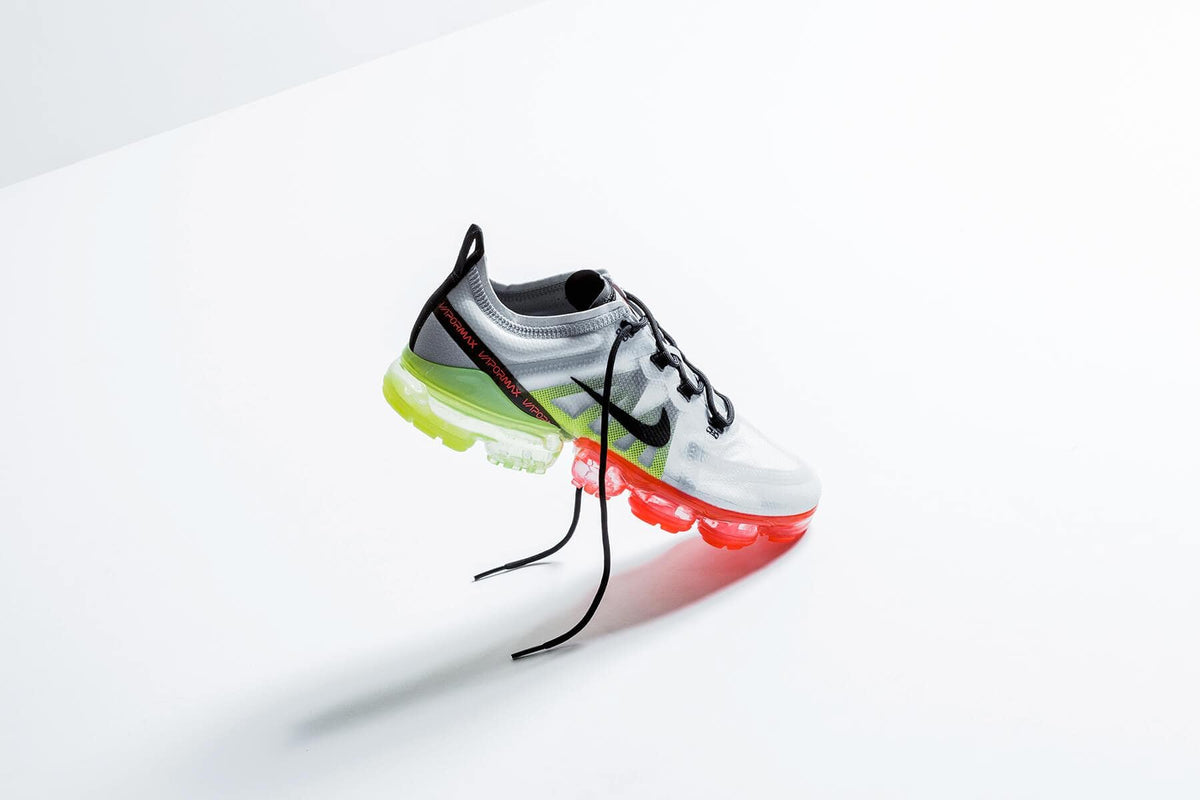 Nike Air VaporMax 2019 "Pure Platinum/Volt/Bright Crimson" Available Now