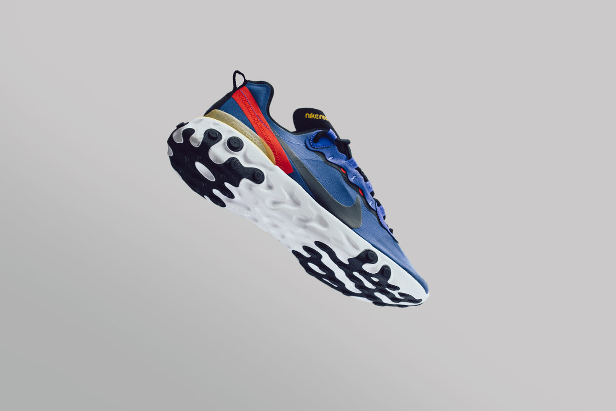 Nike React Element 55 "Game Royal/Dynamic Yellow" Available Now