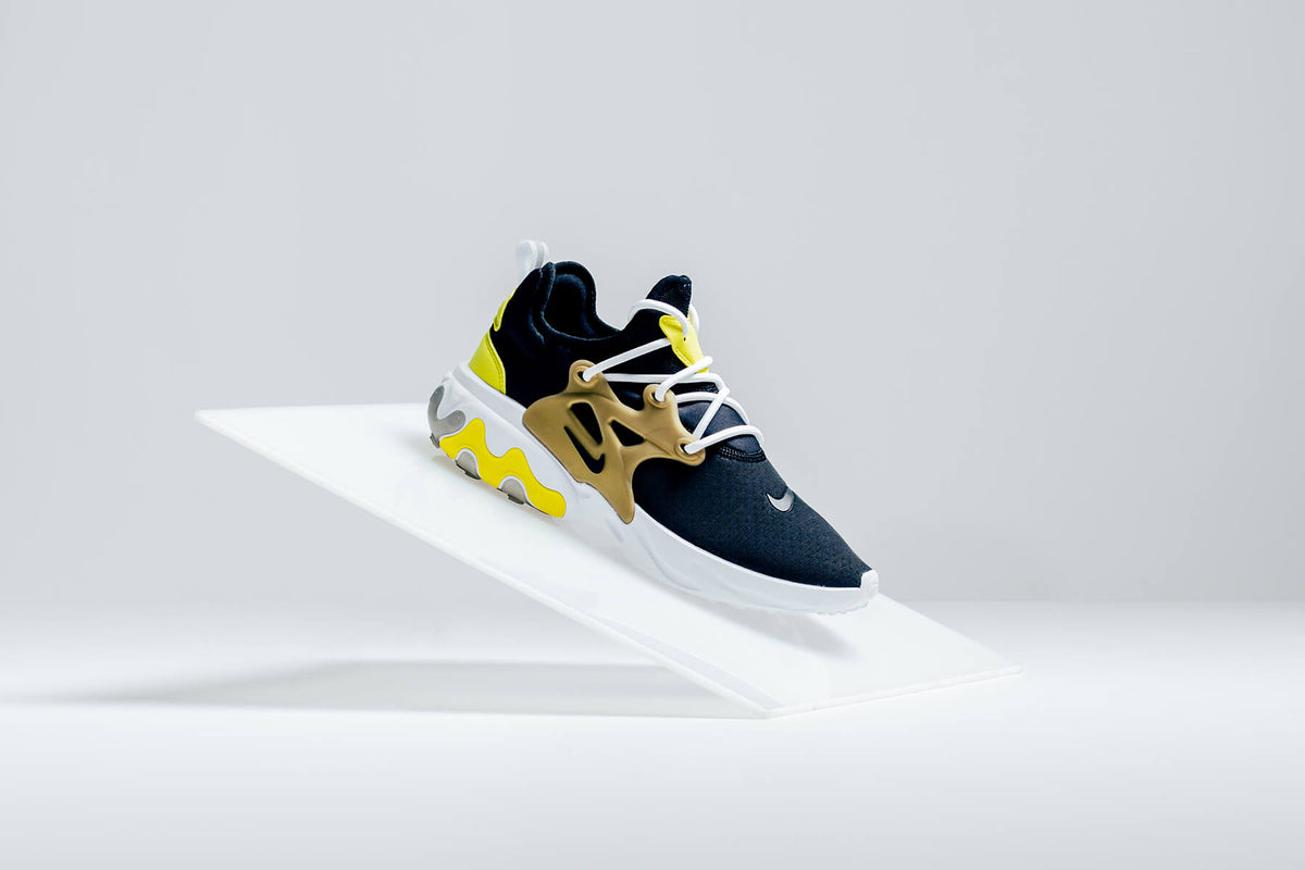Nike React Presto "Black/Yellow Streak/Metallic Gold" Available Now