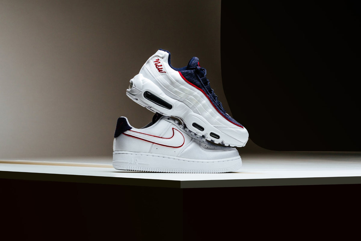 Nike Women's Air Force 1 '07 SE  & Air Max 95 LX Satin "Blackened Blue" Pack Available Now