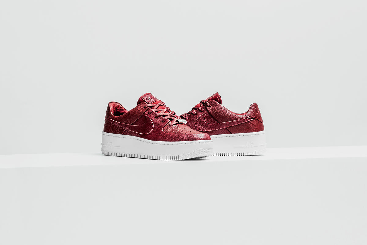Nike Women's Air Force 1 Sage Low "Team Red" Available Now