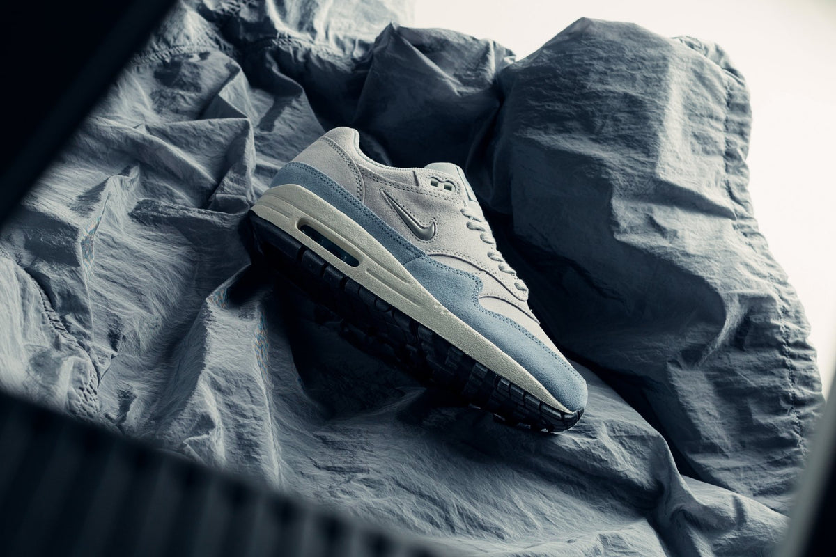 Nike Women's Air Max 1 Premium "Pure Platinum/Royal Tint" Available Now