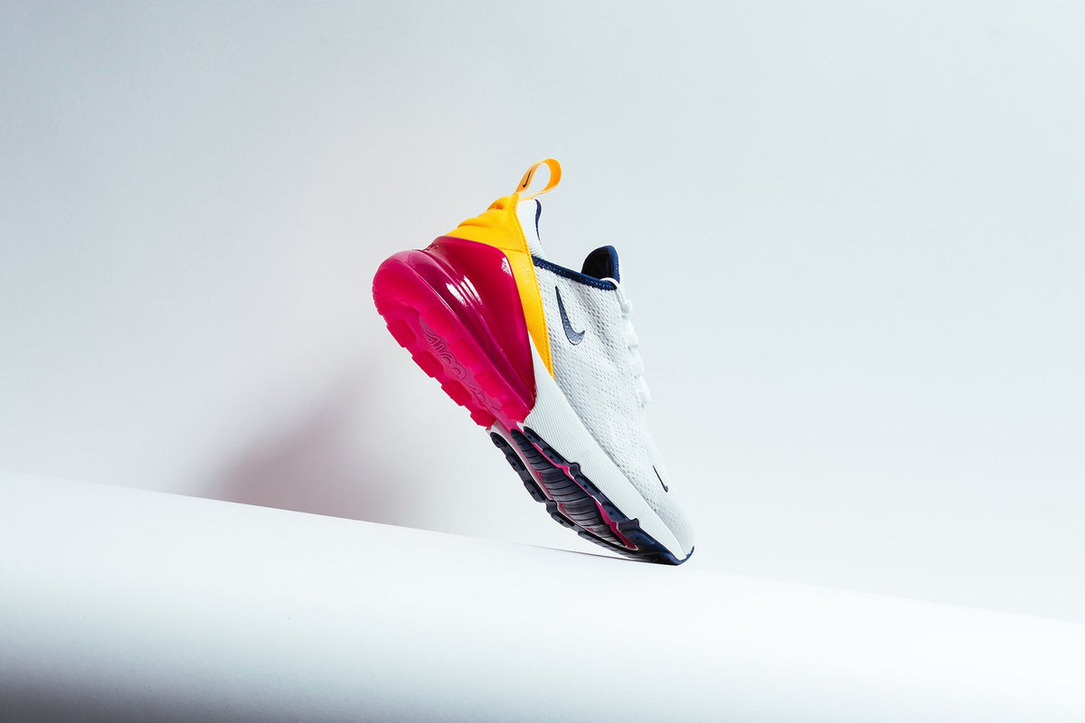 Nike Women's Air Max 270 "Summit White/Midnight Navy/Laser Fuchsia" Coming Soon