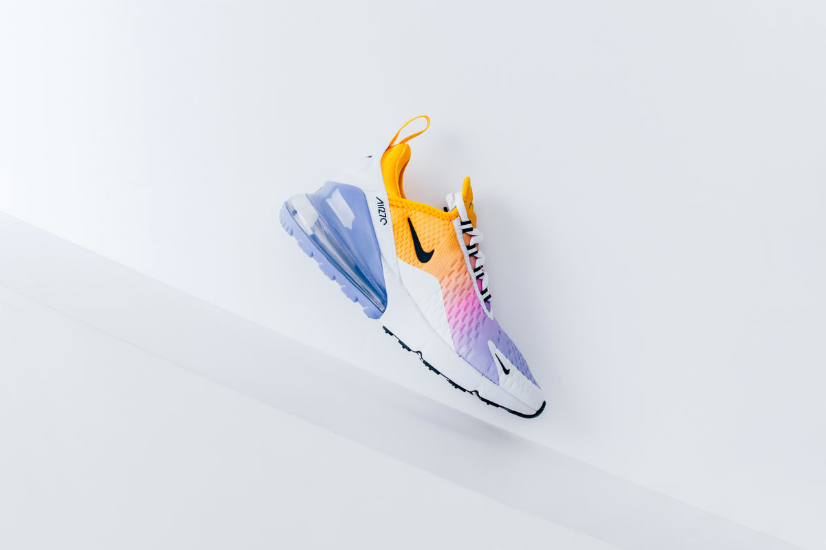 Nike Women's Air Max 270 "University Gold/Black/University Blue" Available Now