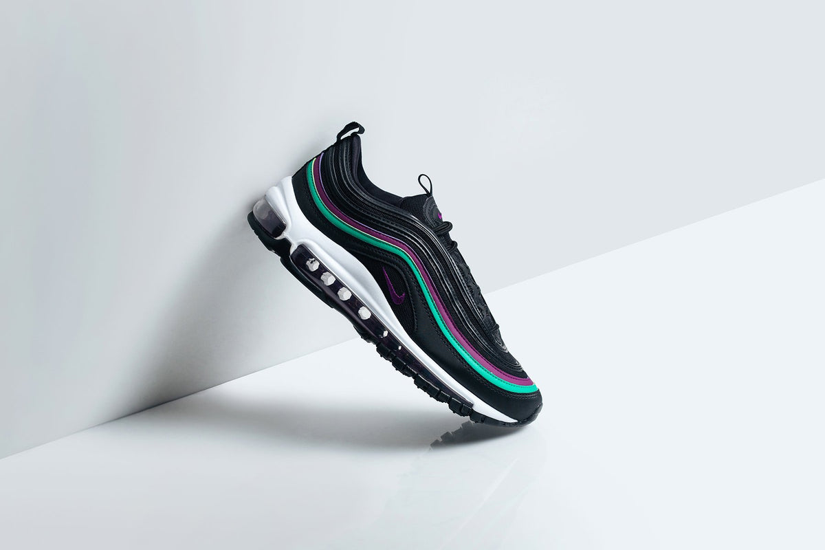 Nike Women's Air Max 97 "Bright Grape/Clear Emerald" Available Now