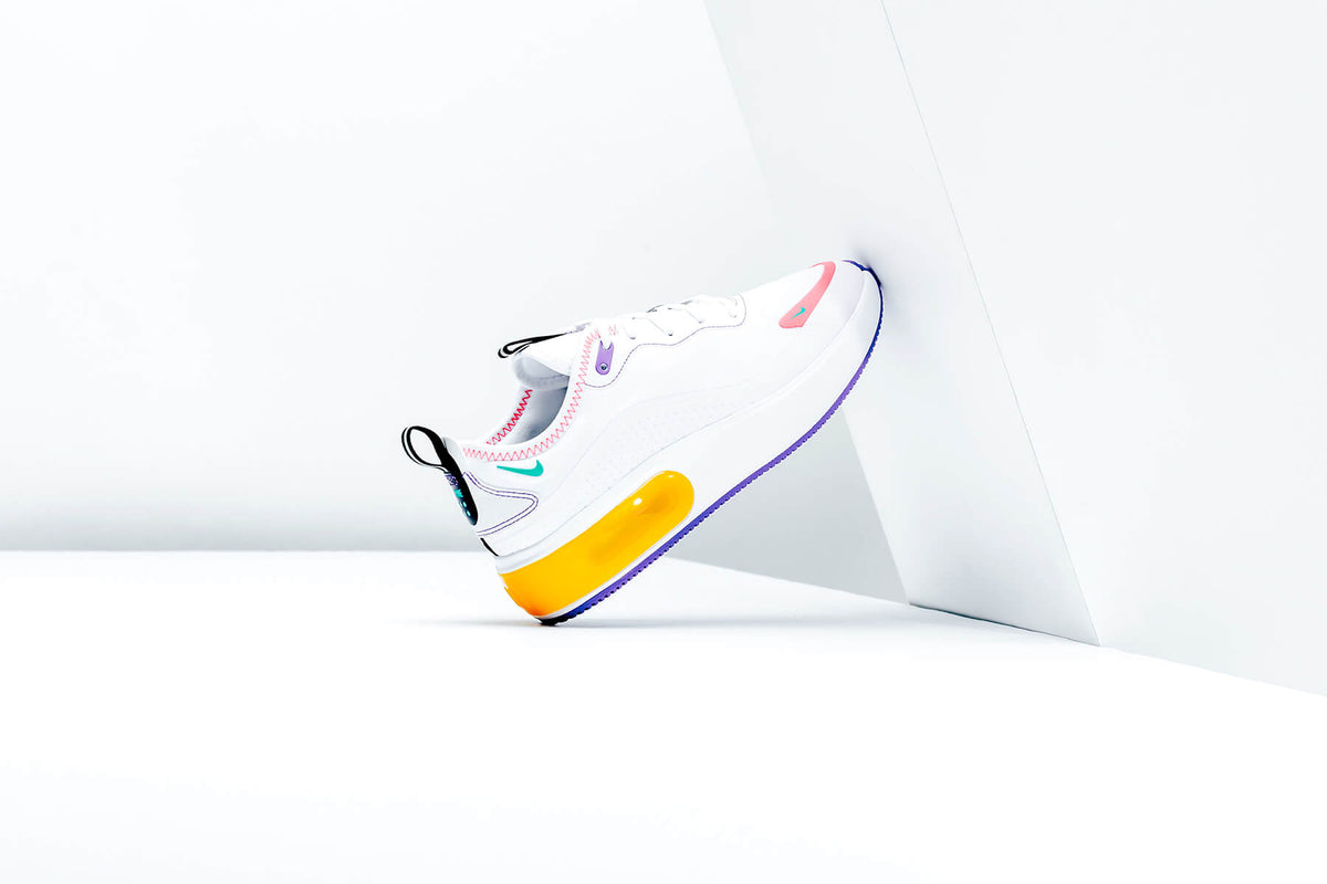 Nike Women's Air Max Dia "White/Kinetic Green/University Gold" Available Now