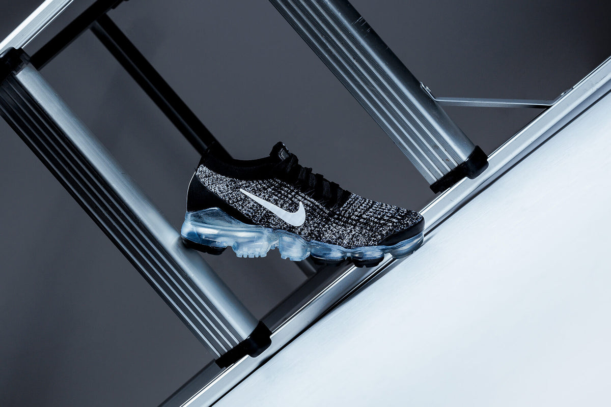 Nike Women's Air VaporMax Flyknit 3 "Black/White/Metallic Silver" Available Now