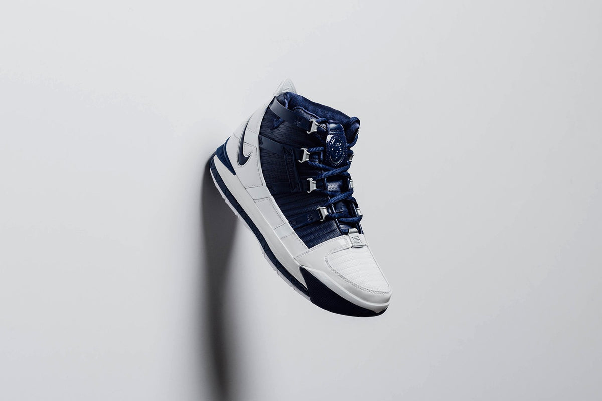 Nike Zoom Lebron III QS "White/Midnight Navy/Metallic Silver" Coming Soon