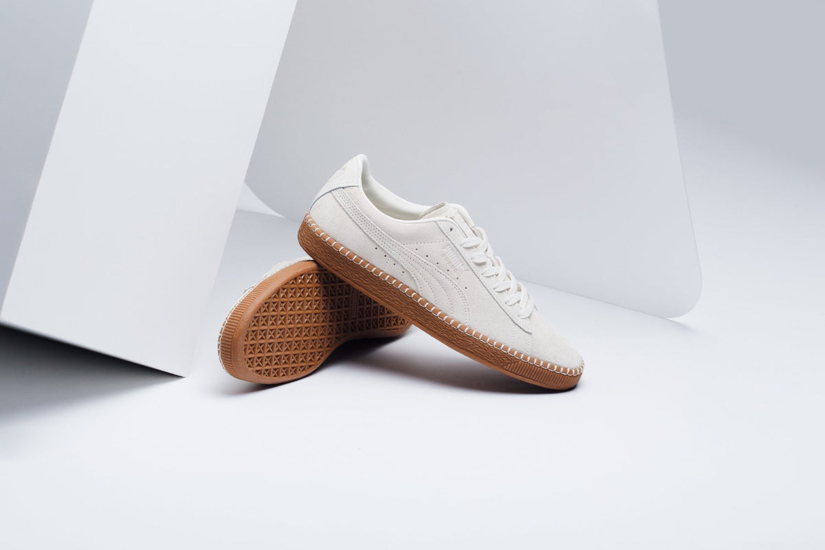 Puma Suede Classic Blanket Stitch "Whisper White/Gum" Available Now
