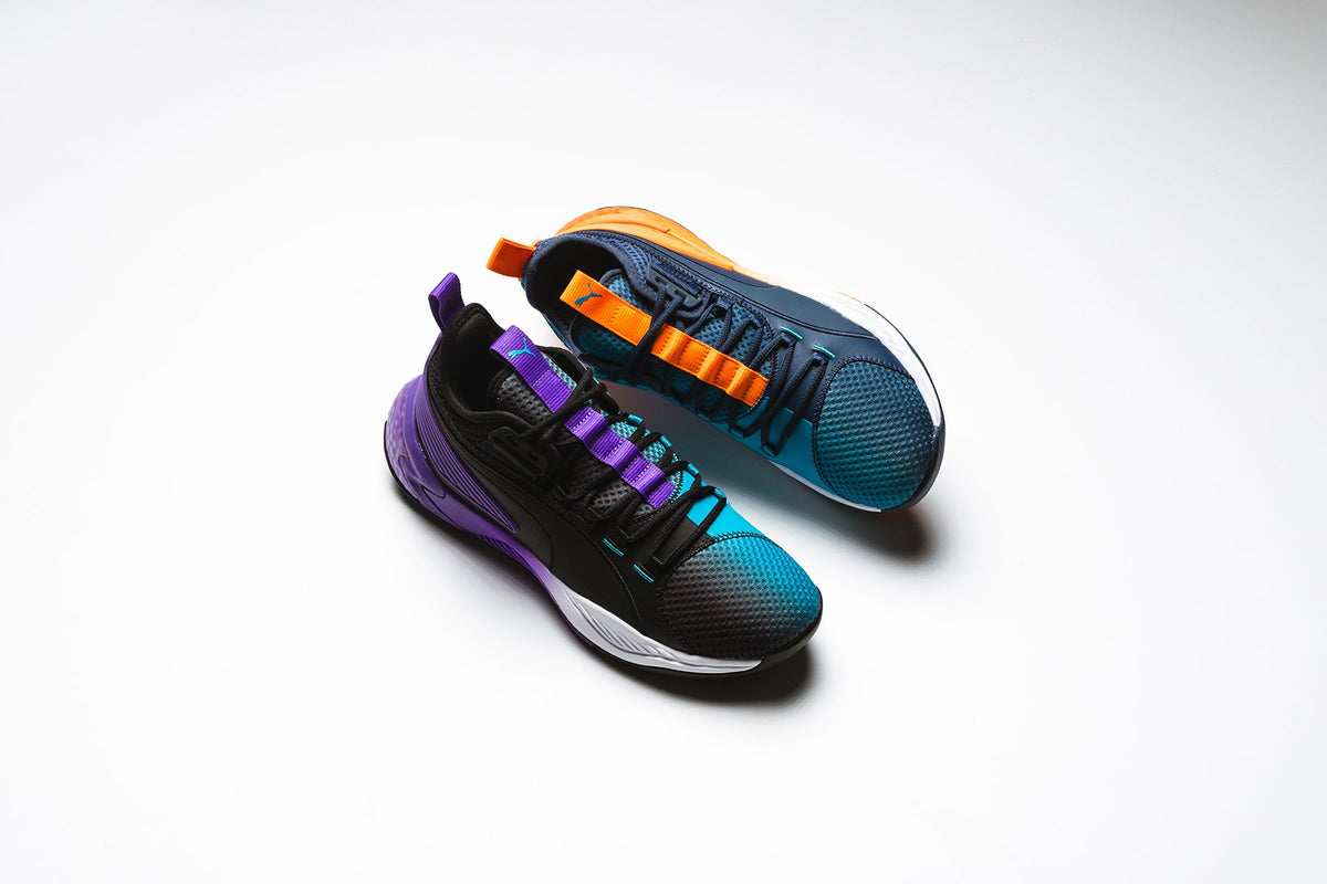 Puma Uproar Hybrid Court ASG Fade "Shocking Orange/Electric Purple" Available Now