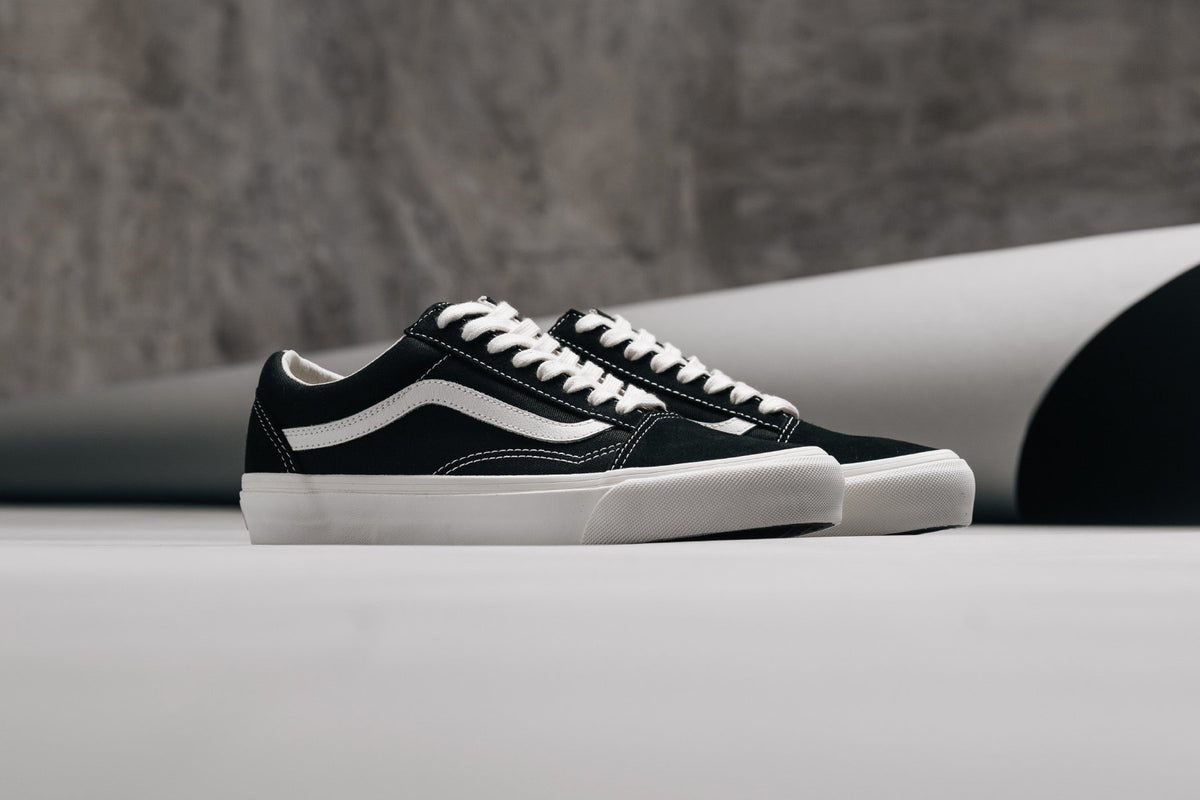 Vans Vault OG Old Skool LX Sued/Canvas "Black/Marshmallow"
