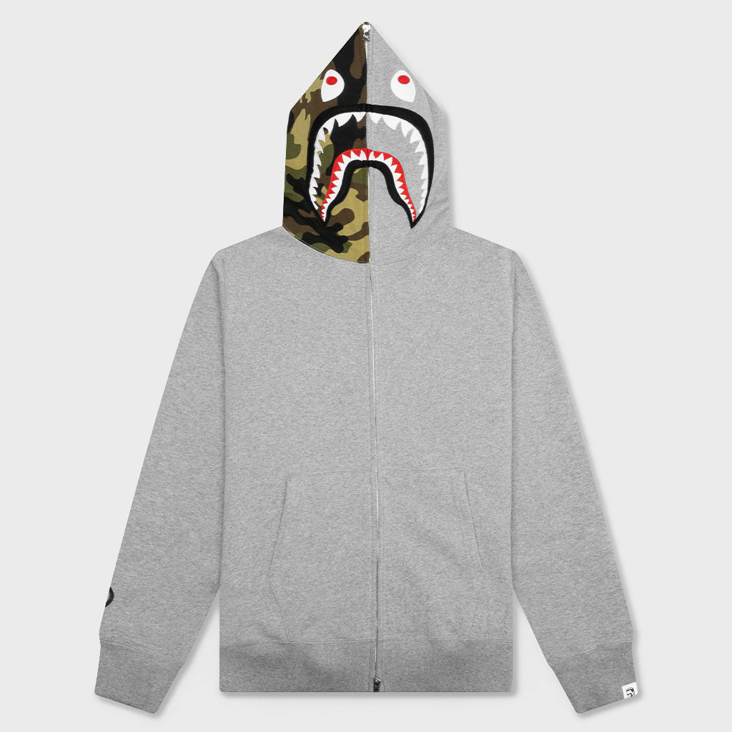 1st Shark Full Zip Hoodie - Gray