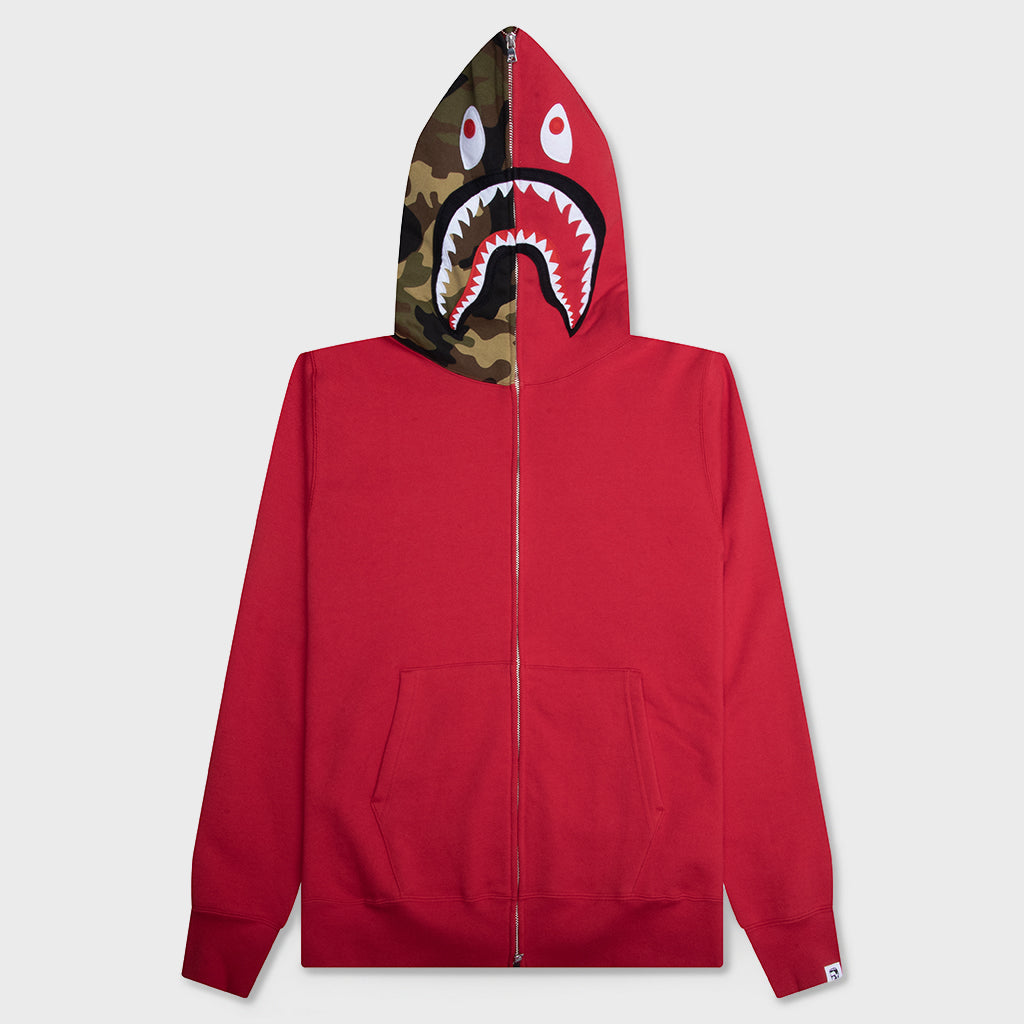 1st Shark Full Zip Hoodie - Red