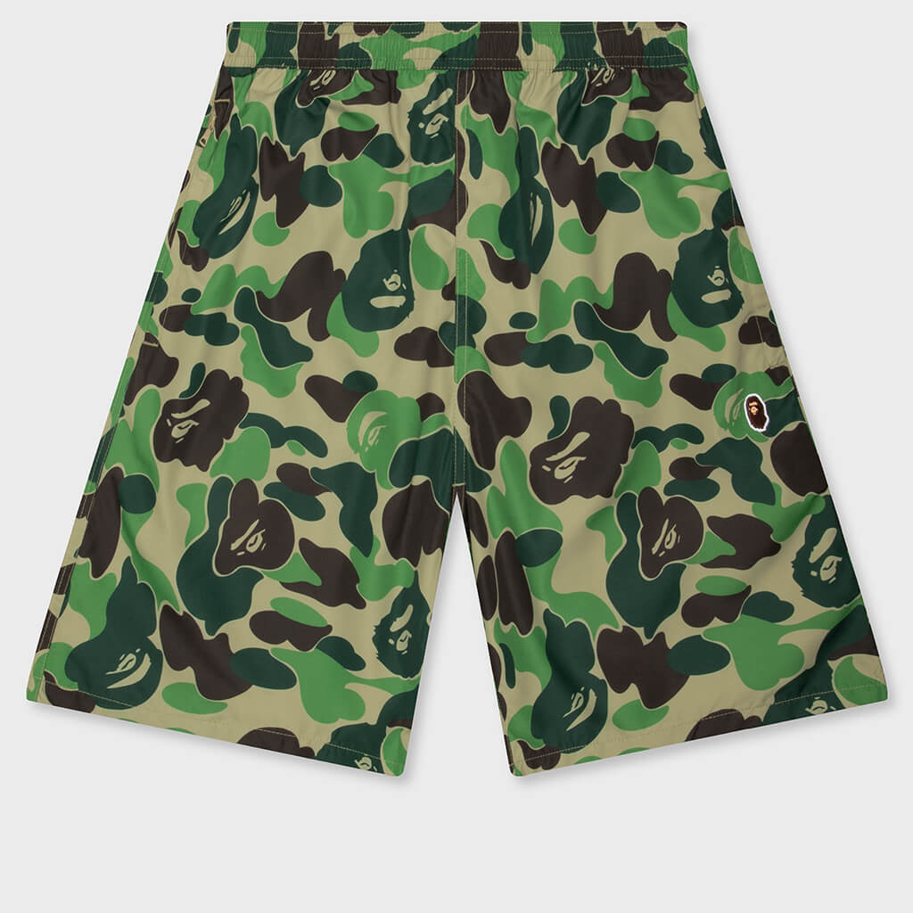 ABC Camo Ape Head One Point Beach Shorts - Green
