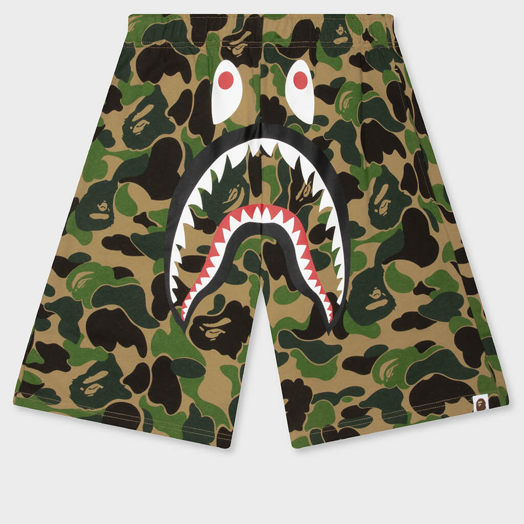 ABC Camo Shark Sweat Shorts - Green
