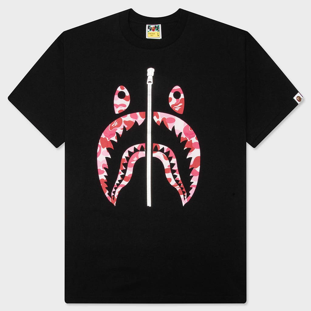 ABC Camo Shark Tee - Black/Pink