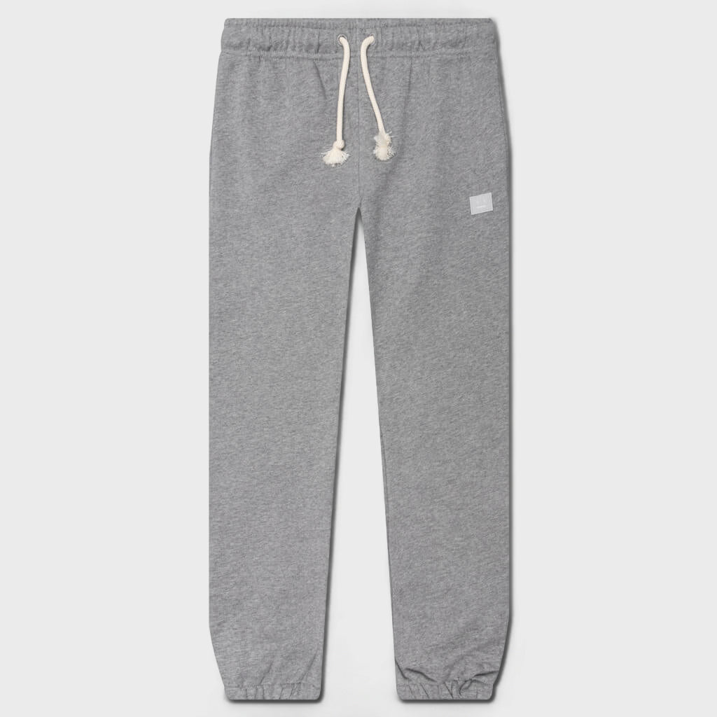Kid's Cotton Sweatpants - Light Grey Melange