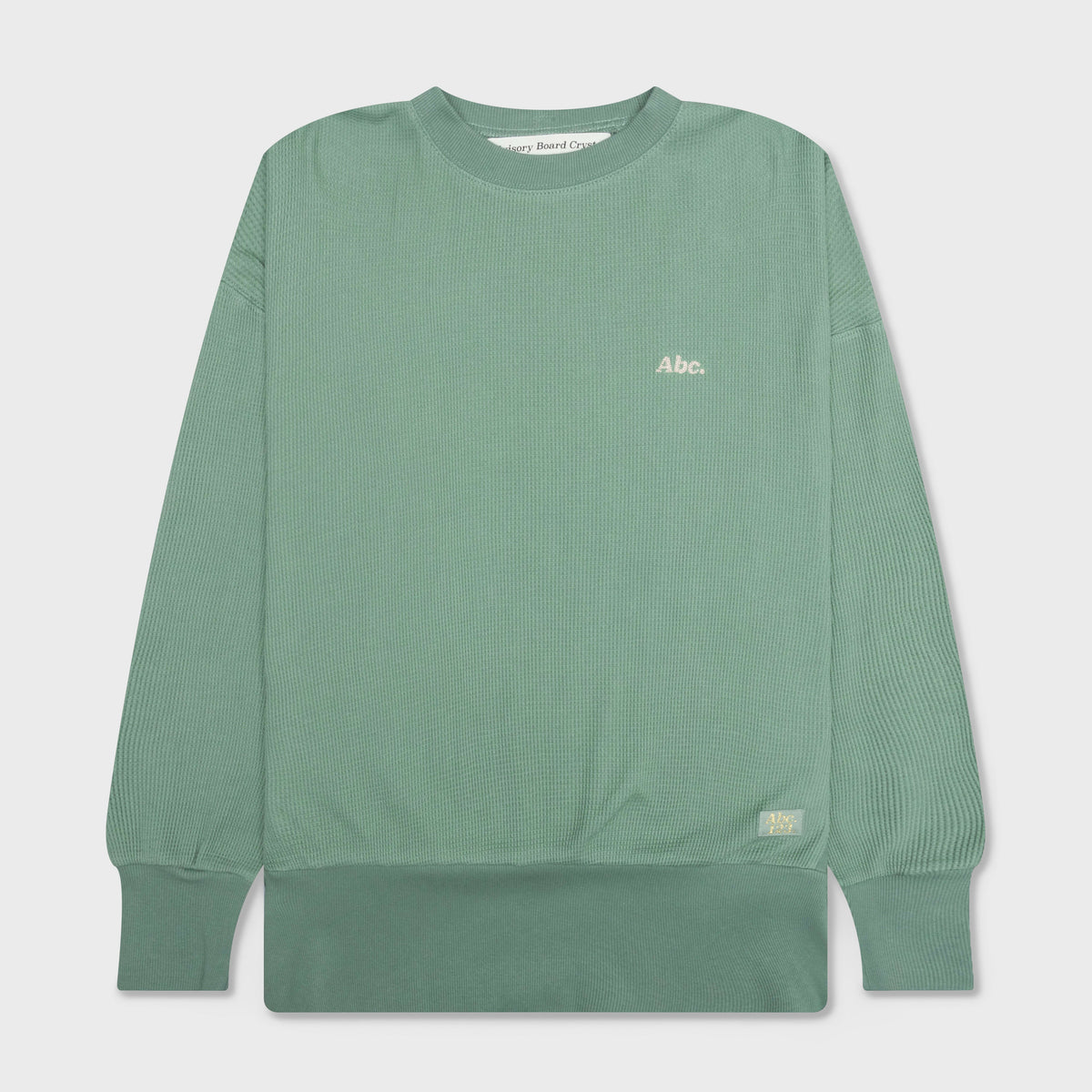 Waffle Crewneck - Aventurine Green