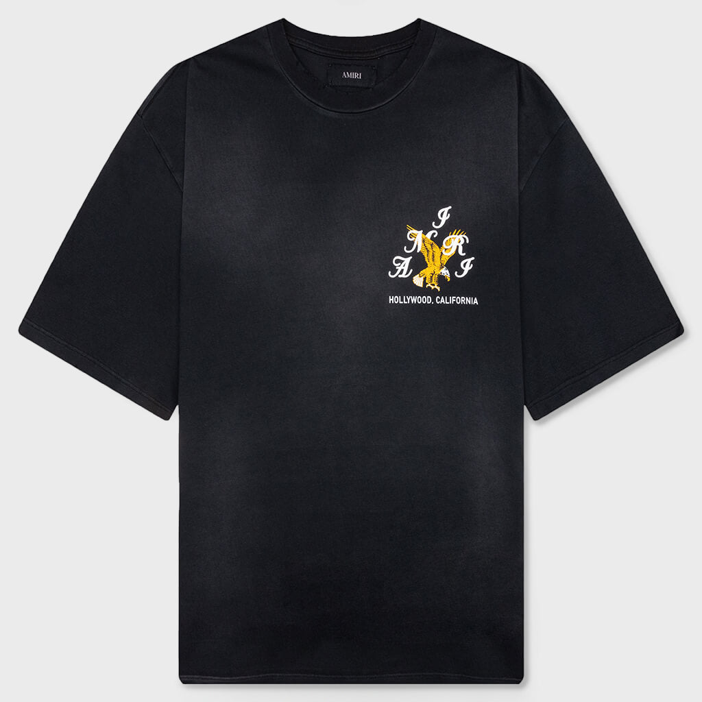 Amiri Eagle Oversized Tee - Black