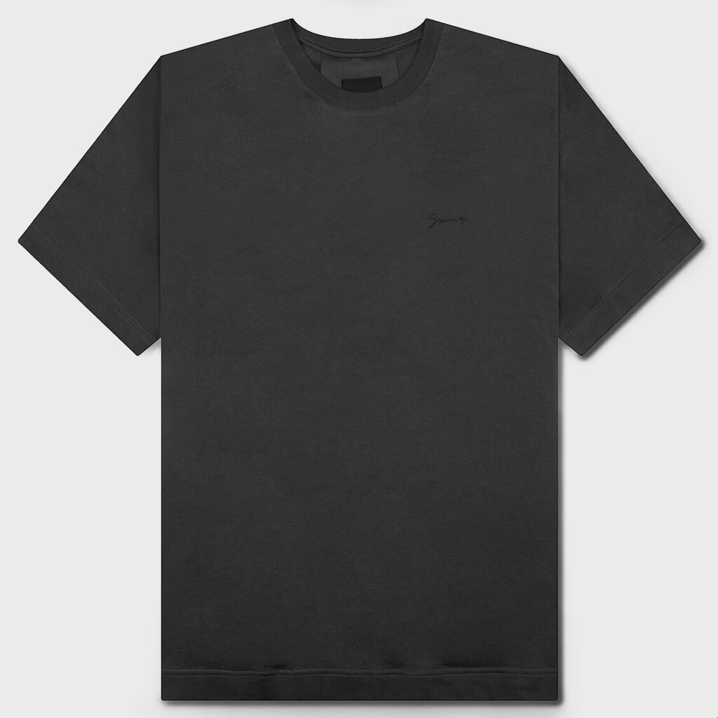 Baroque Print S/S T-Shirt - Charcoal