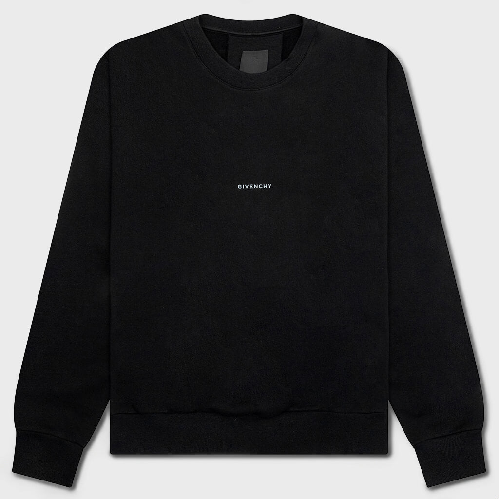 Tarot Print Boxy Fit Long Sleeve T-Shirt - Black