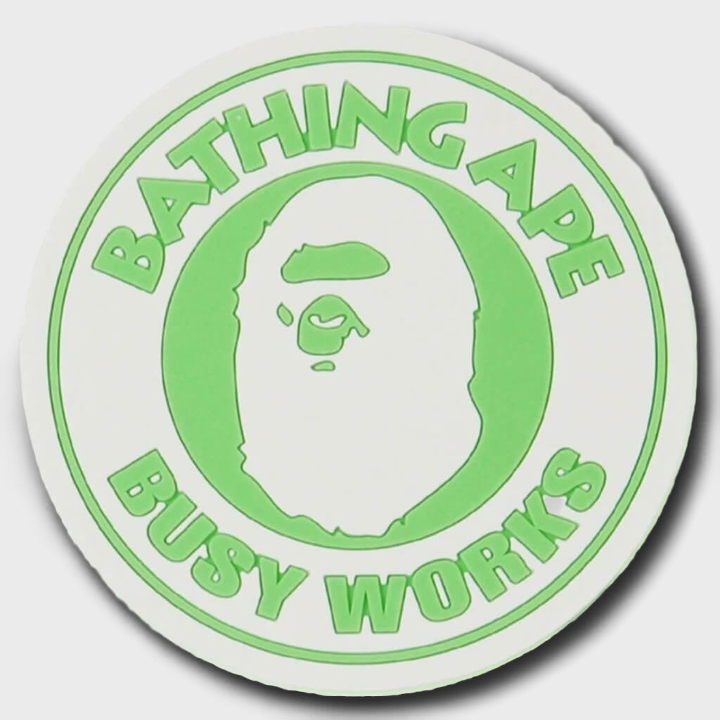 Busy Works Neon Rubber Coaster - Green