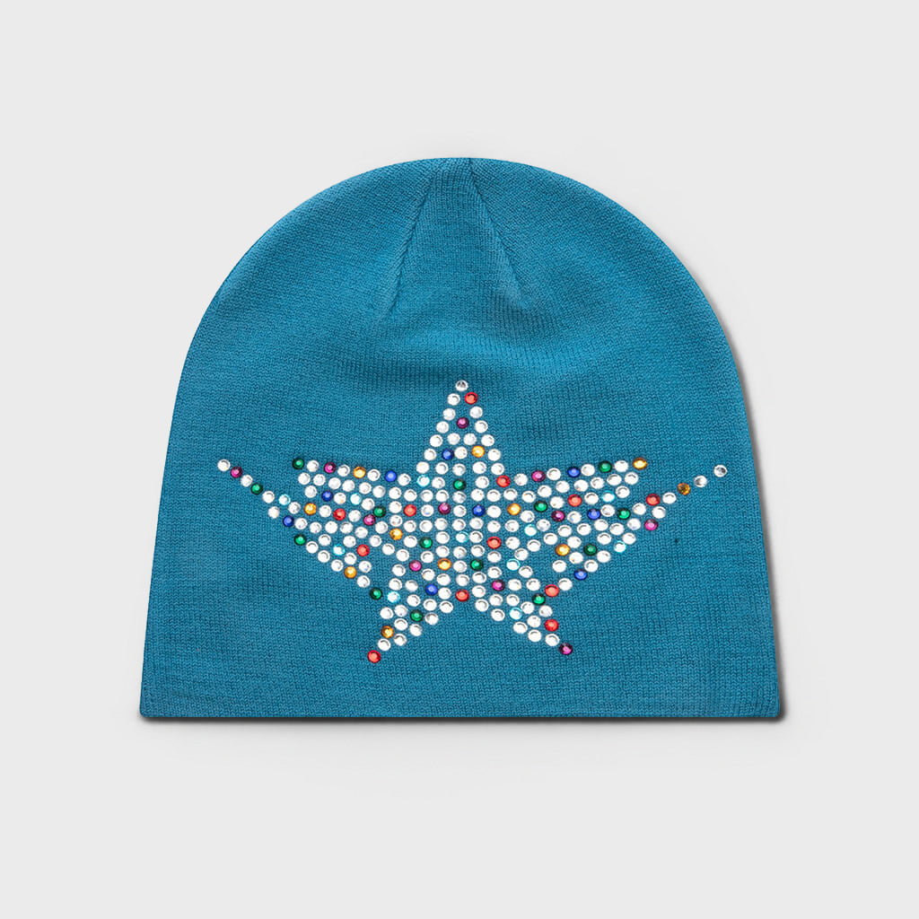 Color Stone STA Knit Cap - Sax