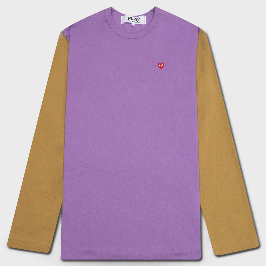 Bi-Color T-Shirt - Purple/Olive