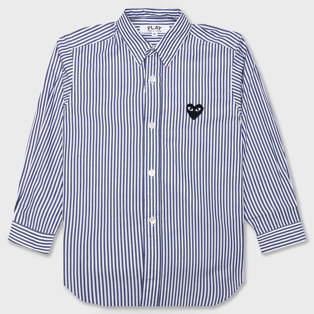 Kid's Striped Shirt - White/Blue