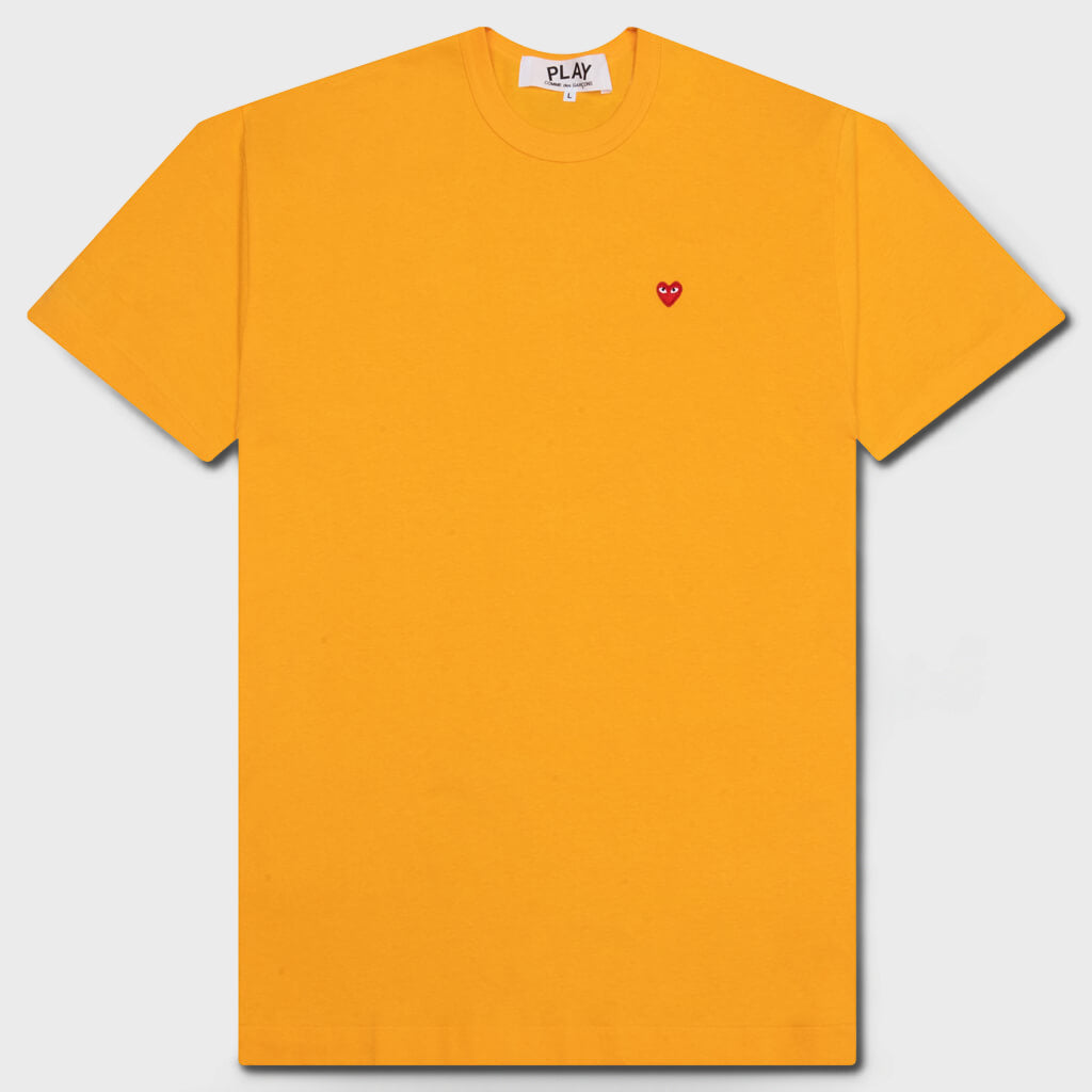 Small Red Heart T-Shirt - Yellow