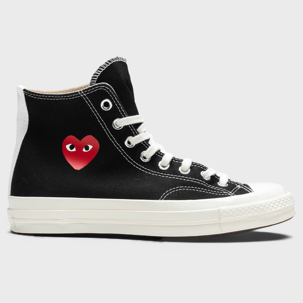 All Star Chuck '70 Hi Small Red Heart - Black